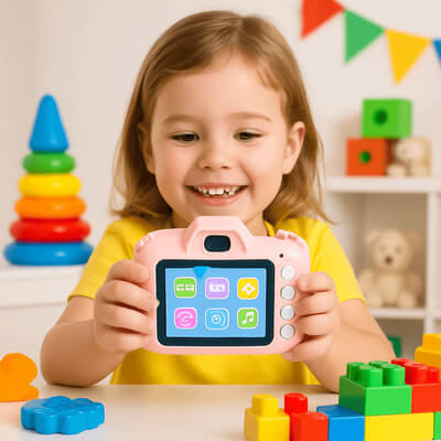 Children's Instant Camera with Dual Lens 20MP