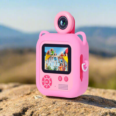 Children's Instant Camera with 48MP Rotating Lens
