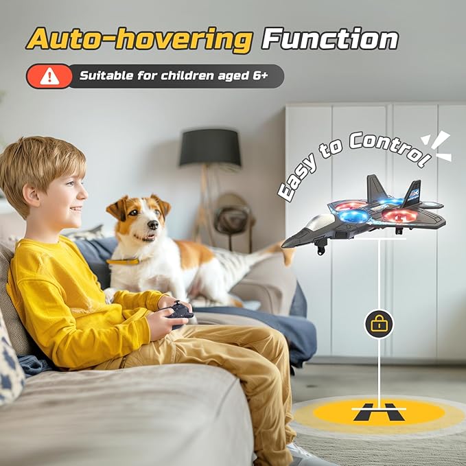Remote-Controlled Airplane with Acrobatics and Lighting Features