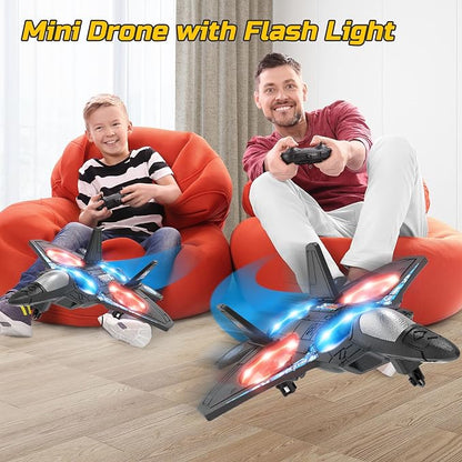 Remote-Controlled Airplane with Acrobatics and Lighting Features