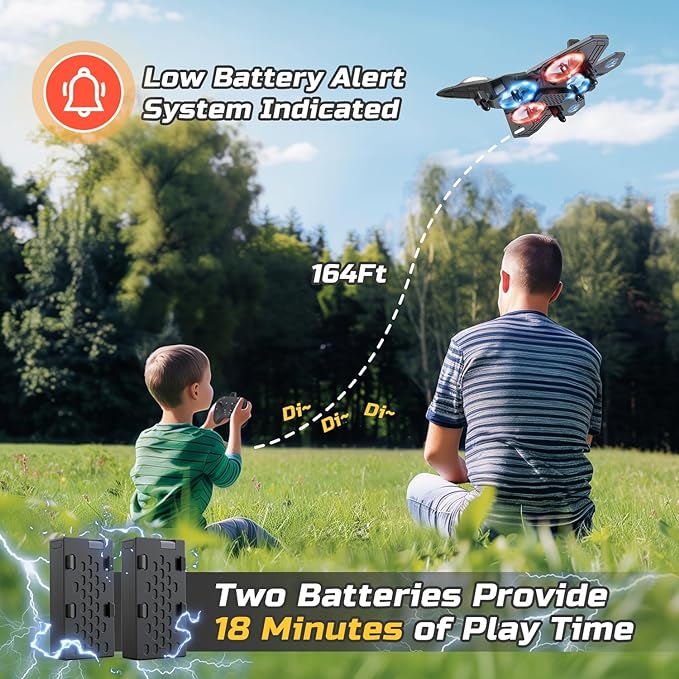 Remote-Controlled Airplane with Acrobatics and Lighting Features