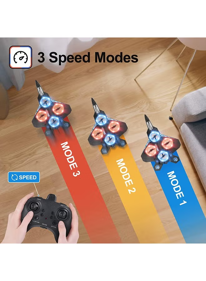 Remote-Controlled Airplane with Acrobatics and Lighting Features