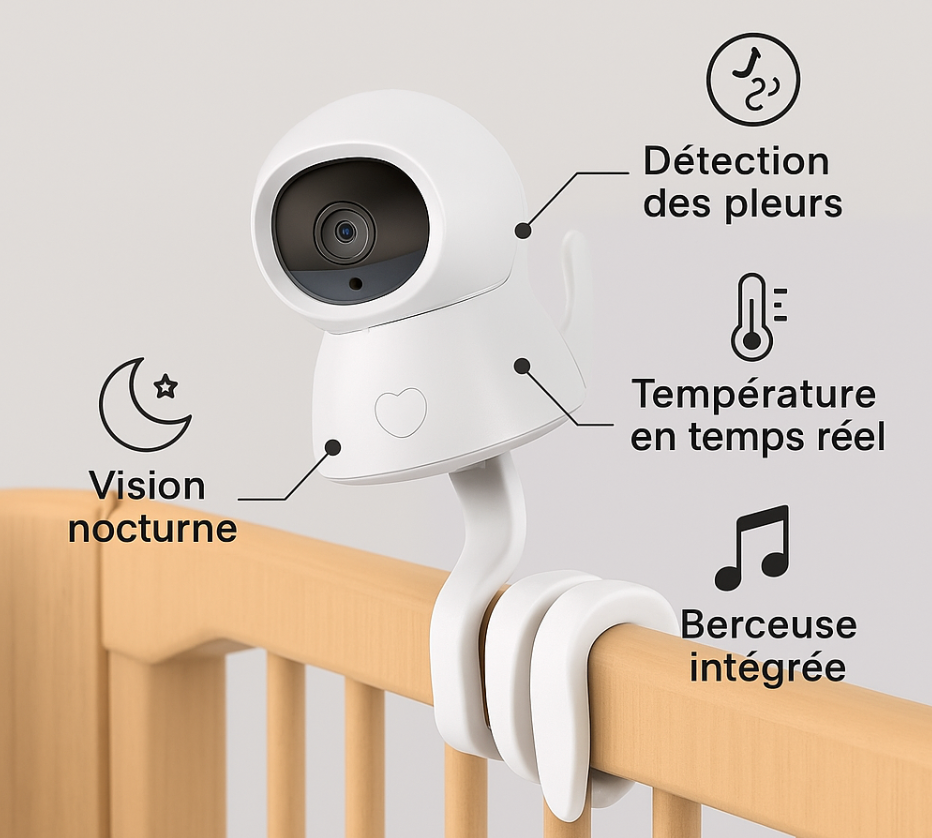 1080p Night Vision Baby Monitor Camera