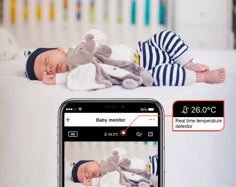 1080p Night Vision Baby Monitor Camera