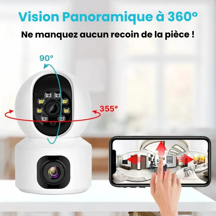 360° Baby Monitor with 2K HD Camera and Night Vision Connectivity