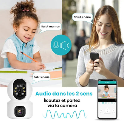 360° Baby Monitor with 2K HD Camera and Night Vision Connectivity