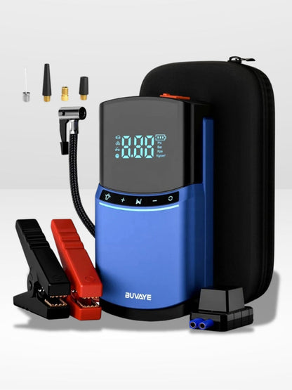 4-in-1 Car Jump Starter with Integrated Air Compressor