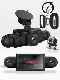Secure360 Pro™ Pack | 360° Dashcam + Rear Camera + 24h Parking Mode + Free 32GB SD Card