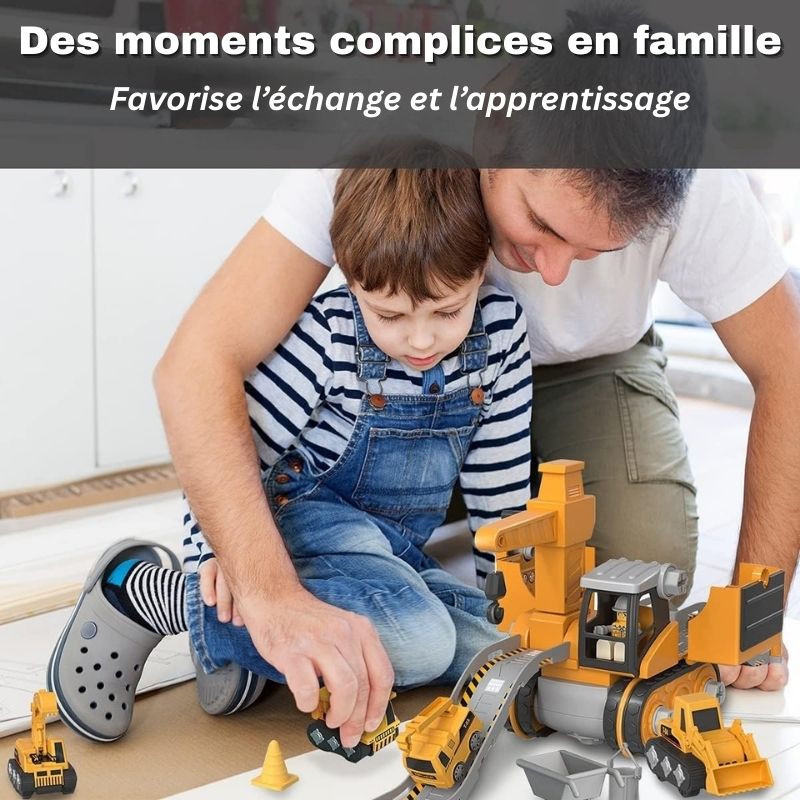 4-in-1 Kids' Educational Building Truck Toy