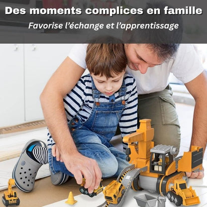 4-in-1 Kids' Educational Building Truck Toy