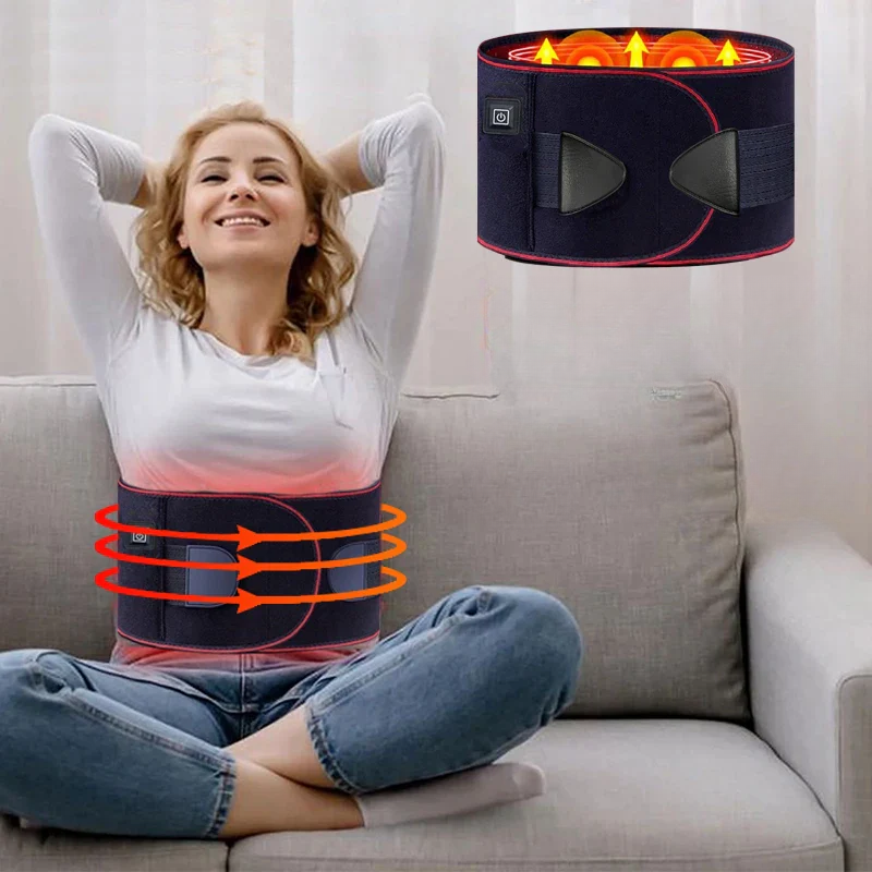 Adjustable Heating Belt for Back Relief – 3 Heat Settings