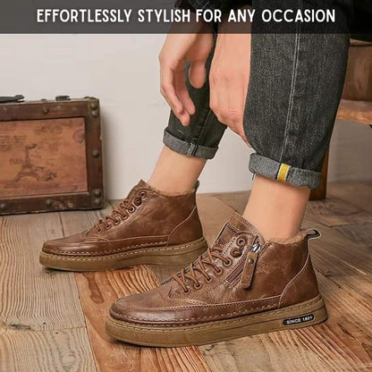 Winter Footwear with Thermal Lining and Slip-Resistant Soles
