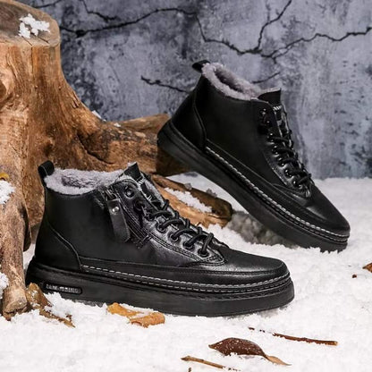 Winter Footwear with Thermal Lining and Slip-Resistant Soles