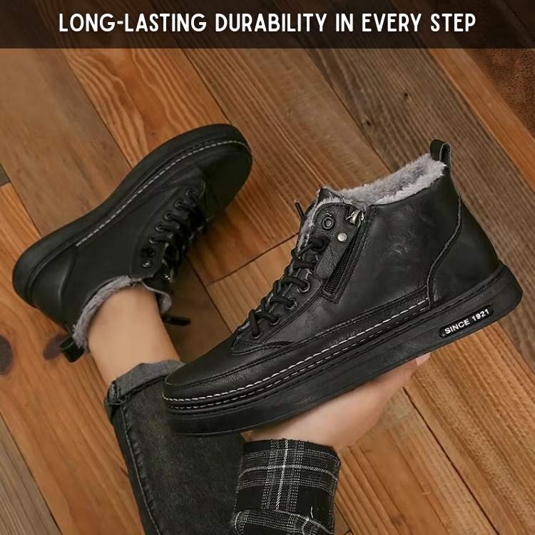 Winter Footwear with Thermal Lining and Slip-Resistant Soles