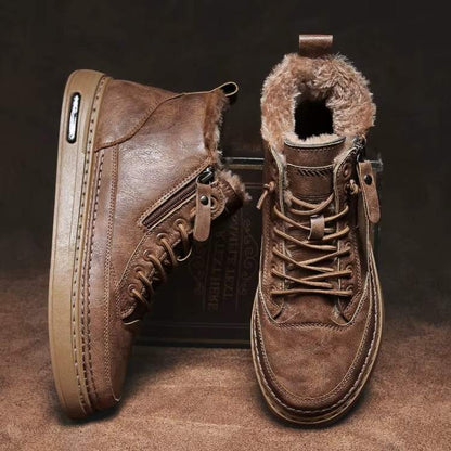 Winter Footwear with Thermal Lining and Slip-Resistant Soles