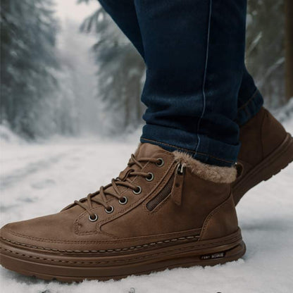 Winter Footwear with Thermal Lining and Slip-Resistant Soles