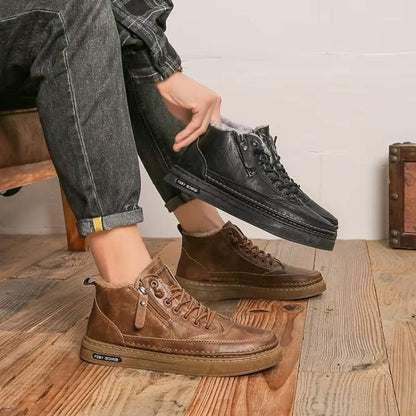 Winter Footwear with Thermal Lining and Slip-Resistant Soles