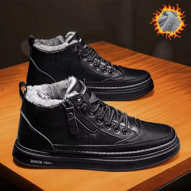 Winter Footwear with Thermal Lining and Slip-Resistant Soles