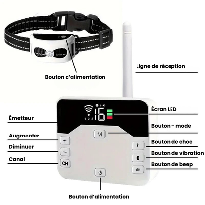 Electric Dog Training Collar with Adjustable Safety Zone