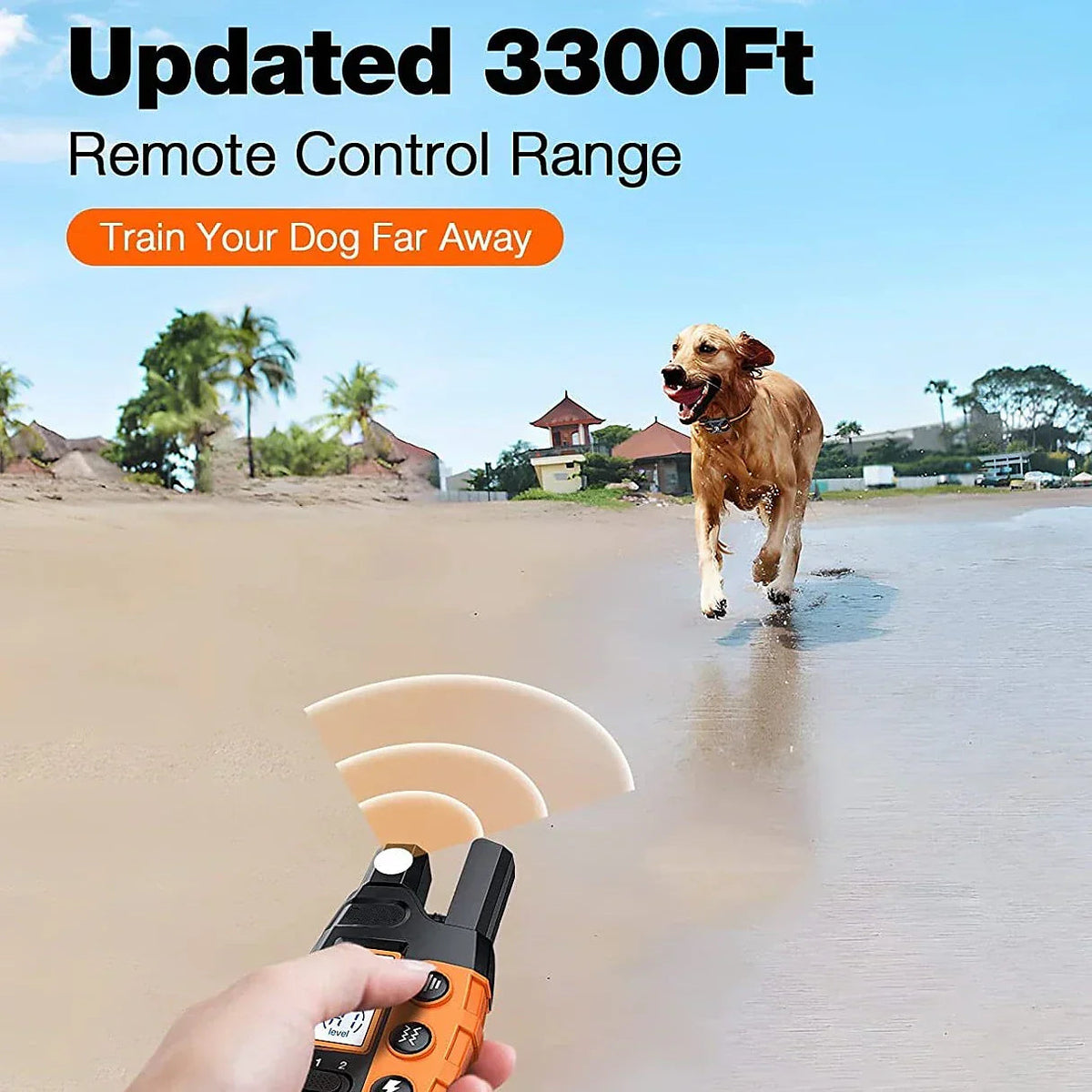 Waterproof Dog Training Collar with 3 Adjustable Modes