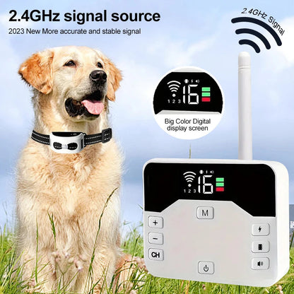 2-in-1 Wireless Dog Fence and Training Collar