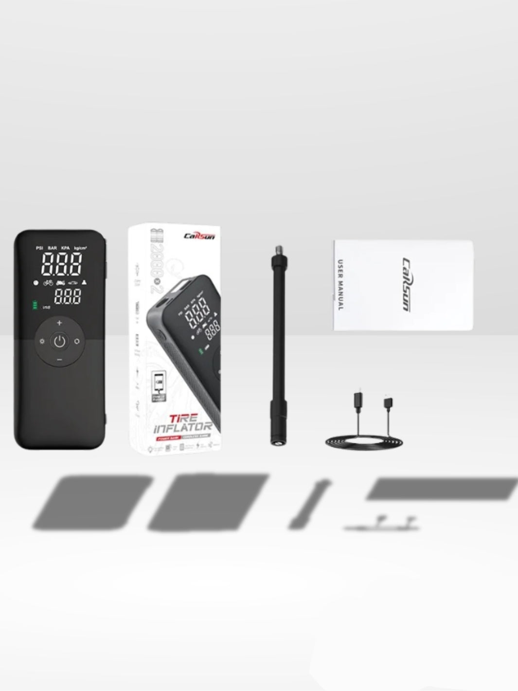 4-in-1 Rechargeable Portable Car Air Pump