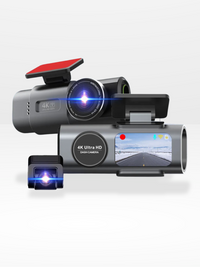4k Wifi GPS Car Camera + Full HD Rear Camera + Free 32GB SD Card