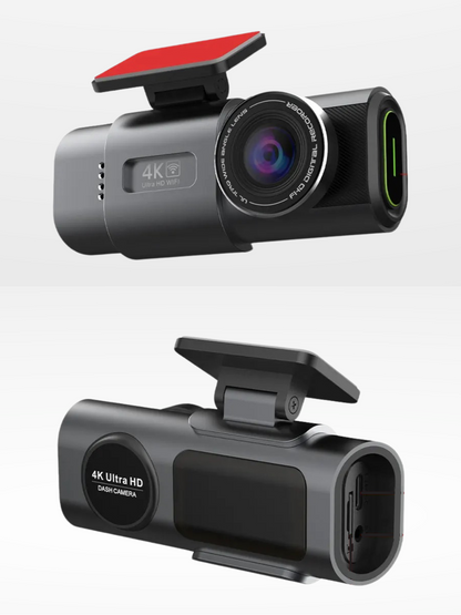 4K Car Dashboard Camera with Integrated GPS Functionality
