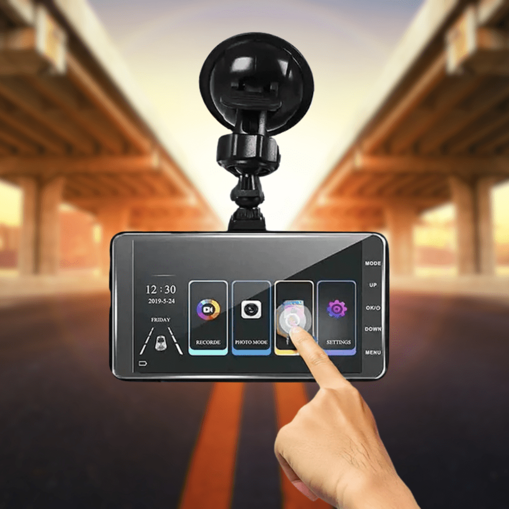 Car Dash Cam with Night Vision – Front and Rear Recording