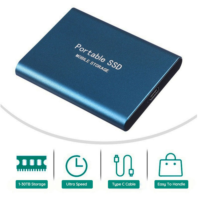 Portable External Solid State Drive – High-Speed USB 3.1