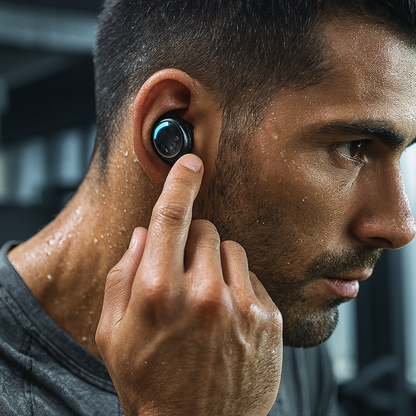 Wireless Earbuds with Noise Cancelling Feature and 25 Hours Battery Life