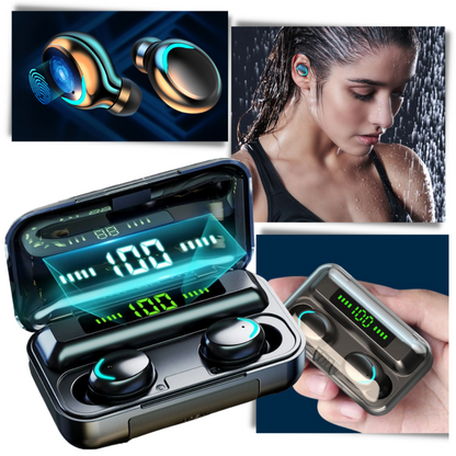 Wireless Earbuds with Noise Cancelling Feature and 25 Hours Battery Life
