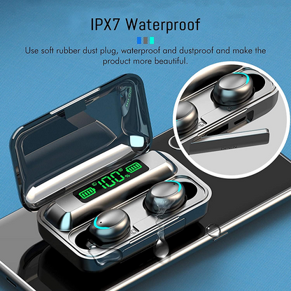 Wireless Earbuds with Noise Cancelling Feature and 25 Hours Battery Life