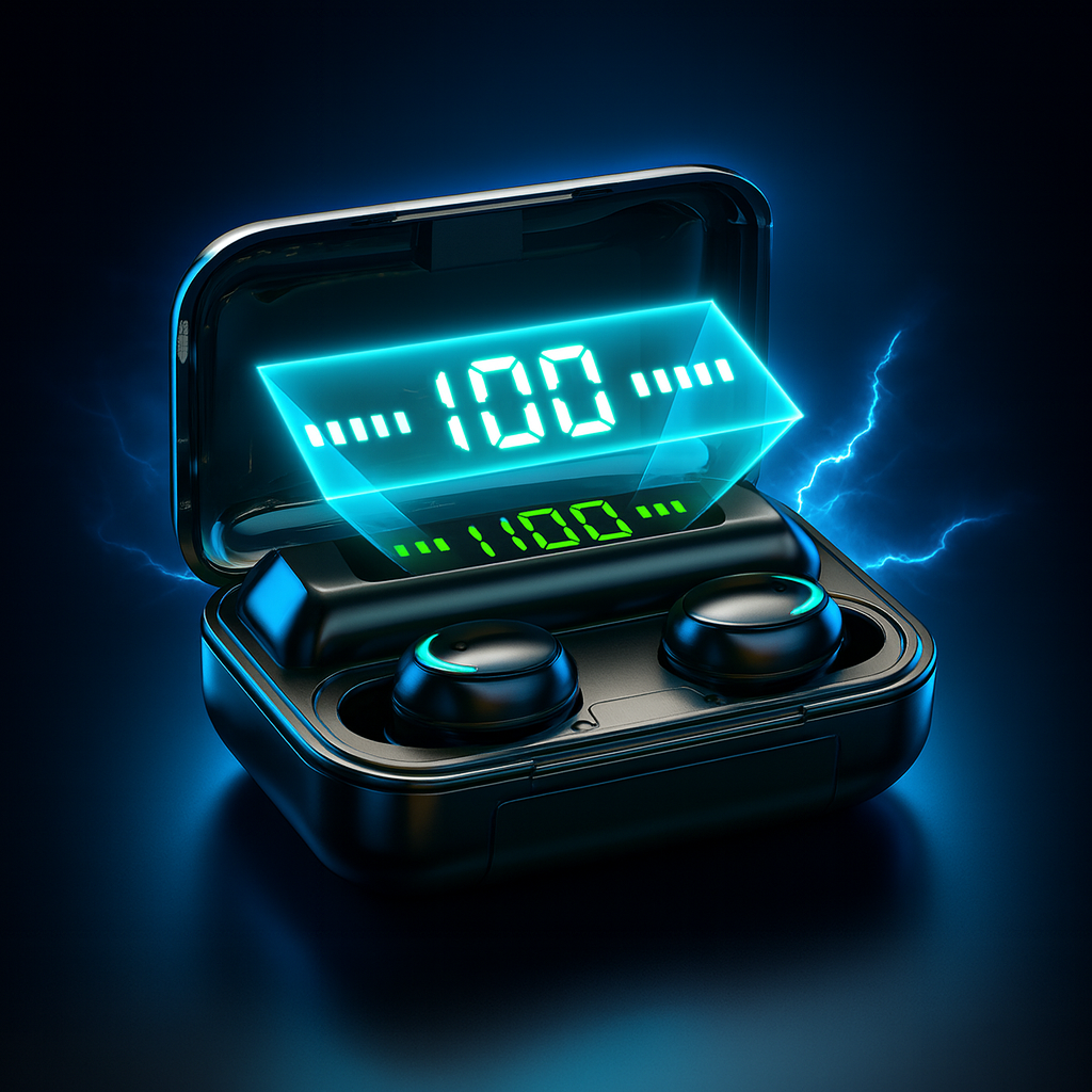 Wireless Earbuds with Noise Cancelling Feature and 25 Hours Battery Life