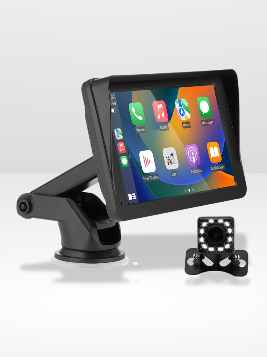 7-Inch Wireless CarPlay Screen with Backup Camera