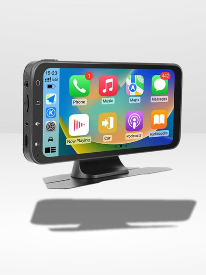 Wireless CarPlay Display with Integrated 4K Dash Camera