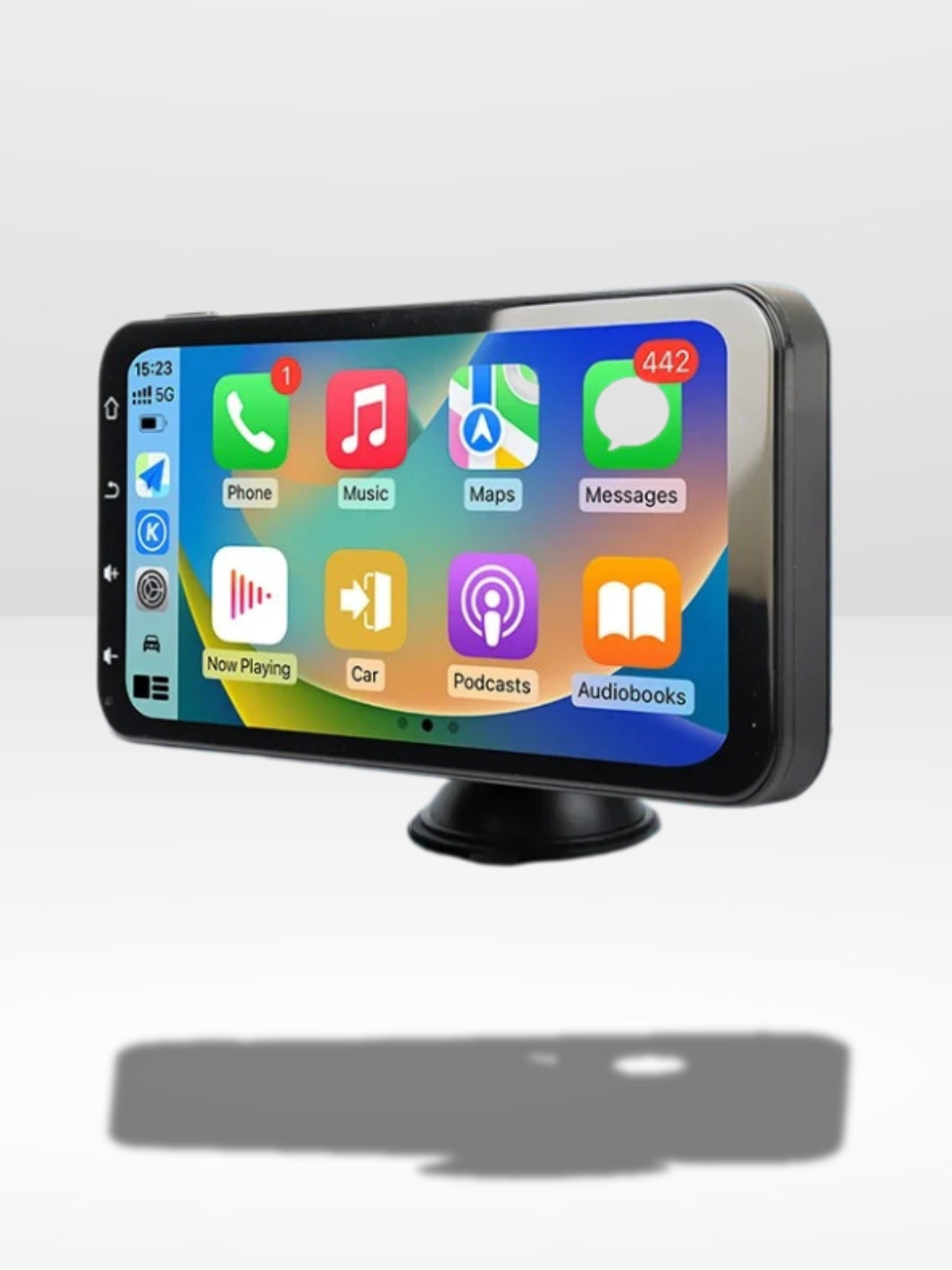 Wireless CarPlay Display with Integrated 4K Dash Camera
