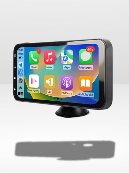Wireless CarPlay Display with Integrated 4K Dash Camera