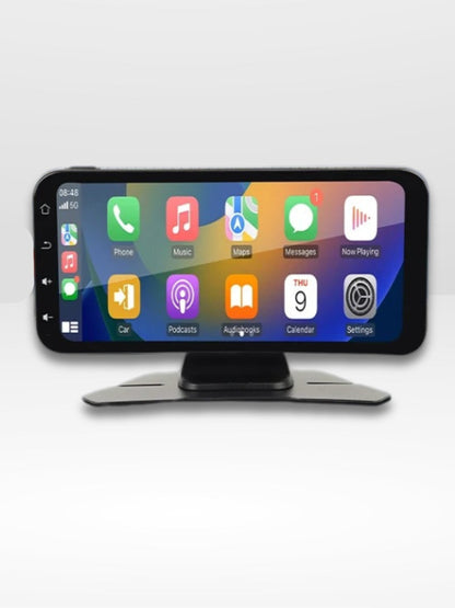 Wireless CarPlay Display with Integrated 4K Dash Camera