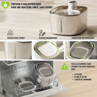 4L Cat Water Fountain – Wireless Design with Extended Battery Life