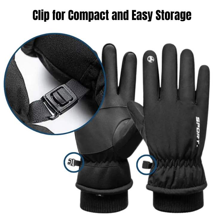 Waterproof Ski Gloves with Touchscreen and 3M Insulation