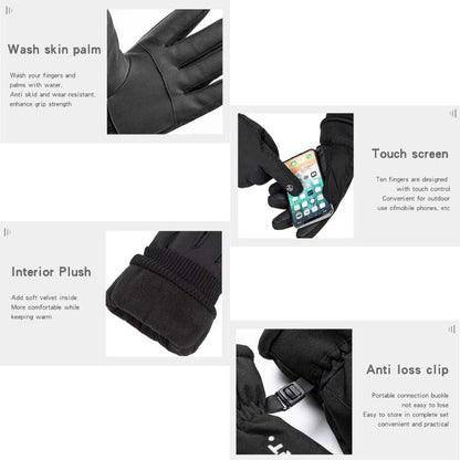 Waterproof Ski Gloves with Touchscreen and 3M Insulation