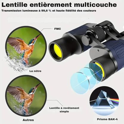 60x60 Long Range Night Vision Binoculars for Hiking and Hunting
