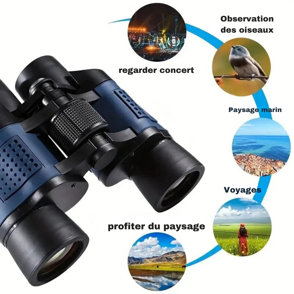 60x60 Long Range Night Vision Binoculars for Hiking and Hunting