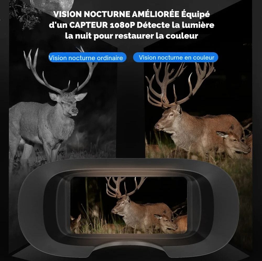 High-Definition Military Binoculars with Night Vision - 500m Range