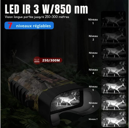 High-Definition Military Binoculars with Night Vision - 500m Range