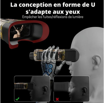 High-Definition Military Binoculars with Night Vision - 500m Range