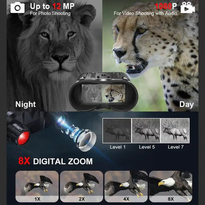 3D Night Vision Binoculars with High Precision Optics