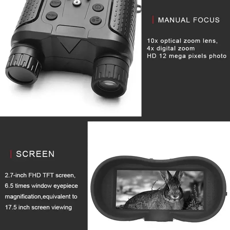 3D Night Vision Binoculars with High Precision Optics