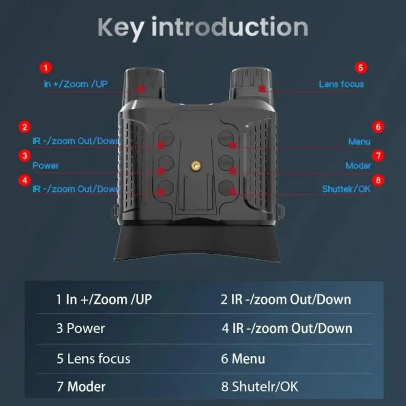 3D Night Vision Binoculars with High Precision Optics